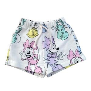 Disney Minnie Mouse Zara Baby Shorts Pastel Colors 9-12 Months